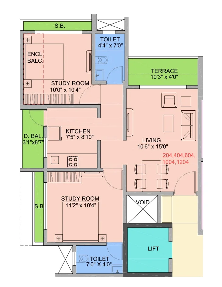 Somani Dream Home Punawale 2 BHK